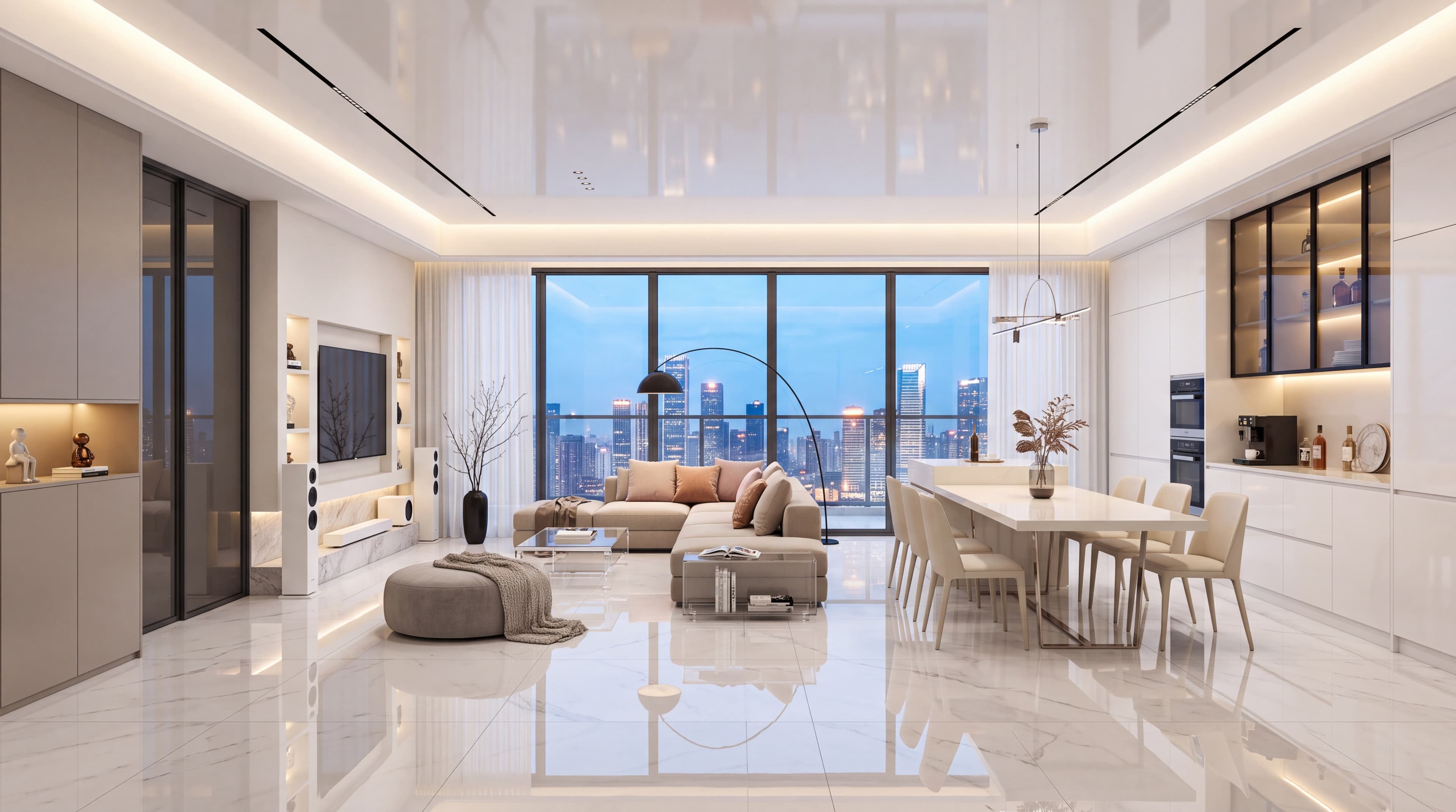 Luxury White Marble House