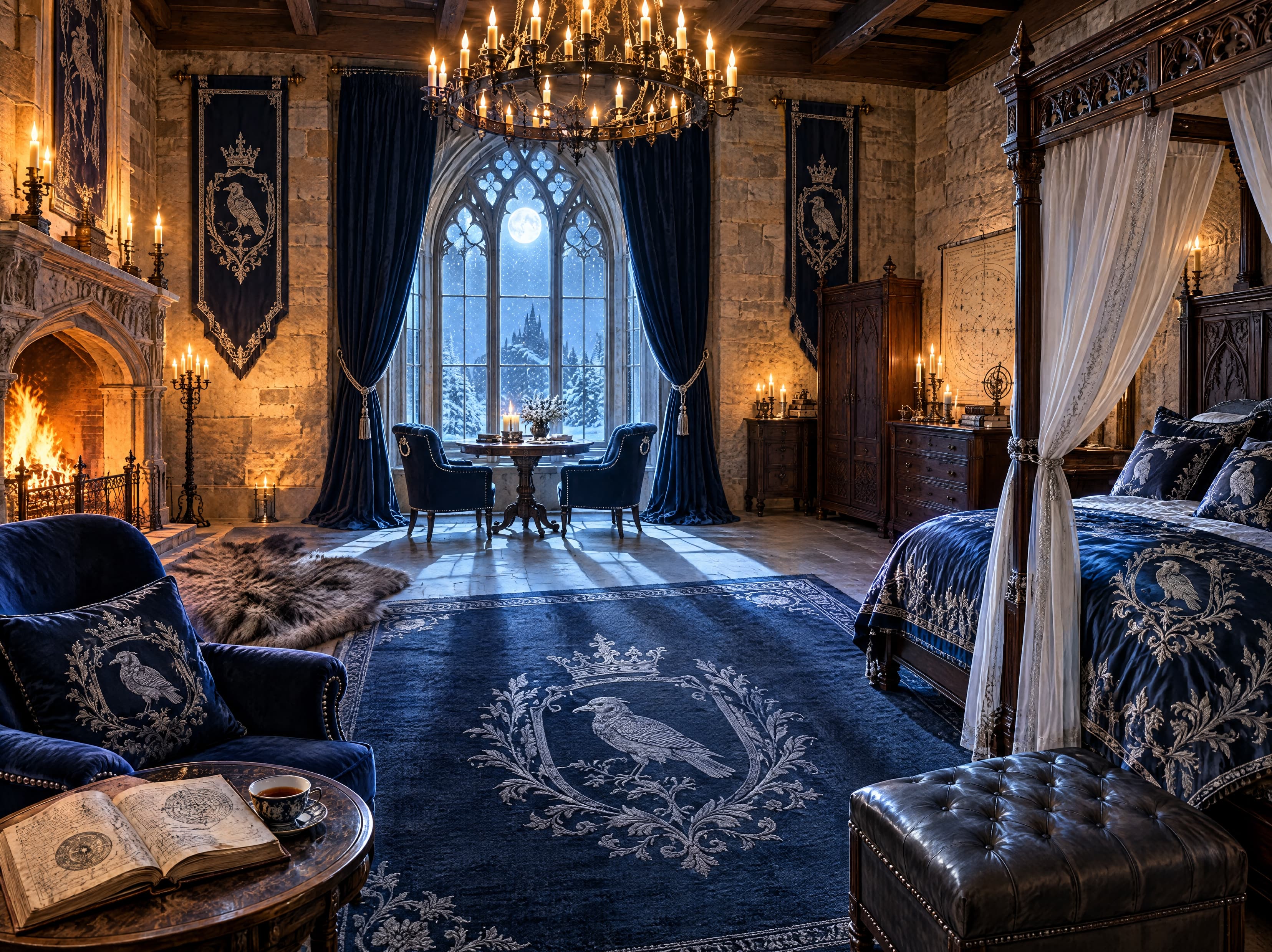 Royal Bedroom - Blue